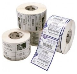 Caja de 12 rollos de Etiquetas para impresora autoadhesiva 5,7 x 3,2 cm Zebra Z-Perform 1000T Blanco