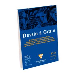 Dessin à Grain bloc collé 30F A5 180g