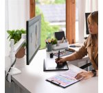 Ergotron NX Series NX MONITOR ARM WHITE 86,4 cm (34") Escritorio Negro, Blanco