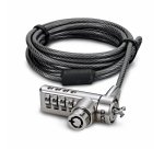 DICOTA D30887 câble antivol Noir, Acier inoxydable 2 m