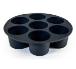 Muitomas Stampo per muffin per friggitrice ad aria in silicone nero