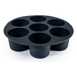 Muitomas Stampo per muffin per friggitrice ad aria in silicone nero
