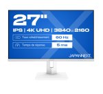 JAPANNEXT JN-IPS270UHD60F-C65W-HSP-W écran plat de PC 68,6 cm (27") 3840 x 2160 pixels 4K Ultra HD LED Blanc