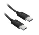 SBS Câble USB tressé USB C - USB C PD 60W 1m50, noir