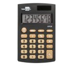 Calculadora liderpapel bolsillo xf05 8 digitos solar y pilas color negro 98x62x8 mm