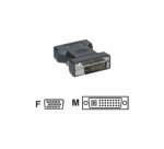 MCL Adaptateurs DVI-I vers HD15 (VGA)DVI-I Male / HD15 Femelle VGA (D-Sub) Noir