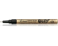 Marqueur pilot feutre permanent encre métallique pointe non bisautée extra fine polyacétate 0.5mm or