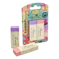 Pigna 023243400 gomma per cancellare Rosa, Viola 2 pz