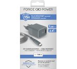 FORCE CASE FPCSCBLAC1.2MRG chargeur d'appareils mobiles Gris