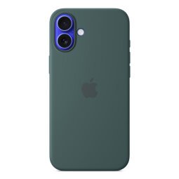 Apple Coque en silicone avec MagSafe pour iPhone 16 Plus - Vert lacustre