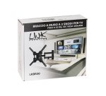 LINK Braccio A Muro A 3 Snodi Per Tv Fino A 25 Kg, 50" Fino A Vesa 400X400