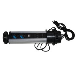 LINK Multipresa A Scomparsa Con 2 Porte Alimentazione Ita/Schuko, 2 Porte Usb + 1 Rj45 + 1 Rj11 + 1 Hdmi Femmina