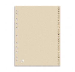 Intercalaires alphabetiques A4 26 positions carte forte 240g beige