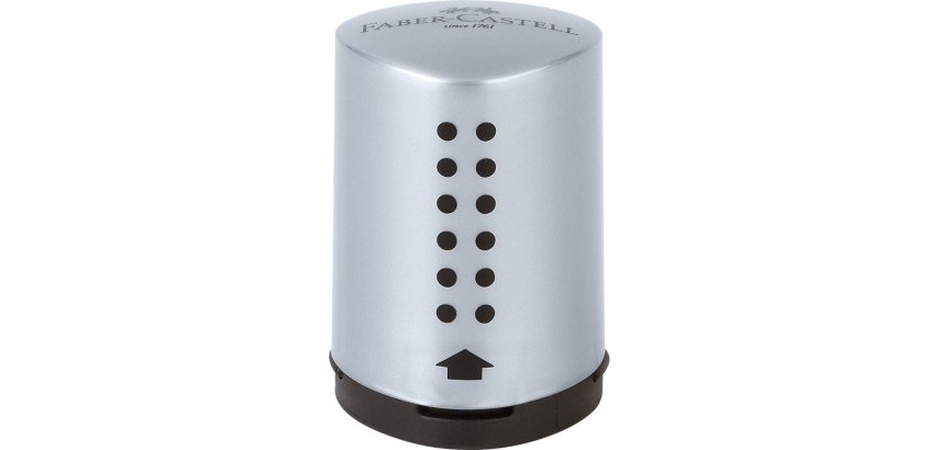 Faber-Castell 183700 temperino Temperamatite manuale Nero, Argento