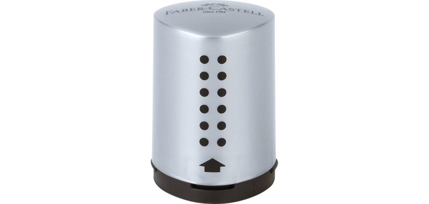 Faber-Castell 183700 temperino Temperamatite manuale Nero, Argento