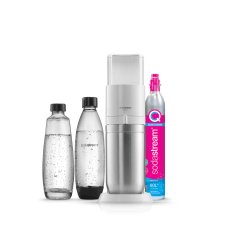Machine à soda et eau gazeuse Sodastream DUO Blanche + 2 carafes + 2 bouteilles