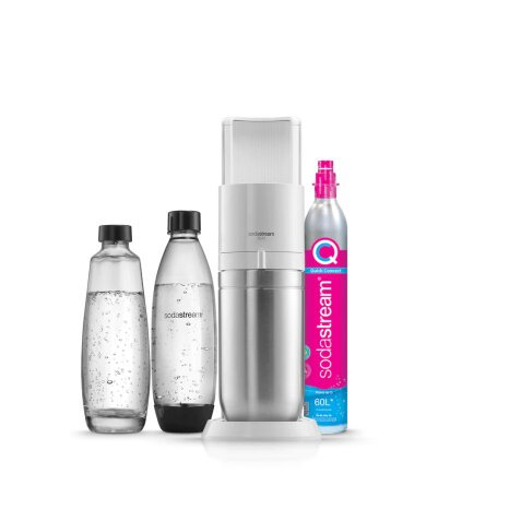 SODASTREAM Machine à soda Machine DUO Blanche Pack 4 bouteilles