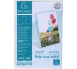 Porte-visuel incliné vertical A6 - Cristal