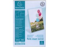 Porte-visuel incliné vertical A6 - Cristal