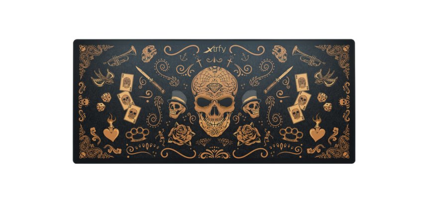 CHERRY XTRFY GP5-XL-CALAVERA tapis de souris Tapis de souris de jeu Multicolore