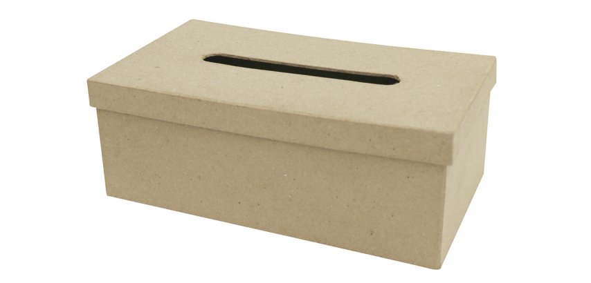 Boite à mouchoirs 14x25x9cm - Kraft