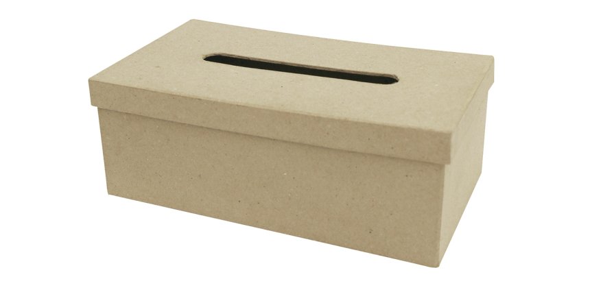 Boite à mouchoirs 14x25x9cm - Kraft