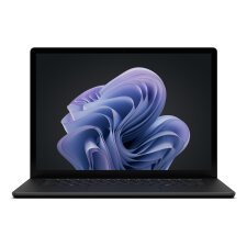 Microsoft Surface Laptop 6 Intel Core Ultra 5 135H Ordinateur portable 38,1 cm (15") Écran tactile 8 Go LPDDR5-SDRAM 256 Go SSD Wi-Fi 6E (802.11ax) Windows 11 Pro Noir