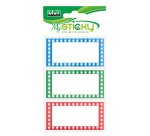 Lebez A4091 etichetta autoadesiva Rettangolo Permanente Blu, Verde, Rosso, Bianco 18 pz