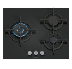 SIEMENS Plaque gaz EP6A6CI10, iQ500, stepFlame, Verre trempé