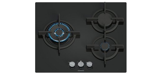 SIEMENS Plaque gaz EP6A6CI10, iQ500, stepFlame, Verre trempé