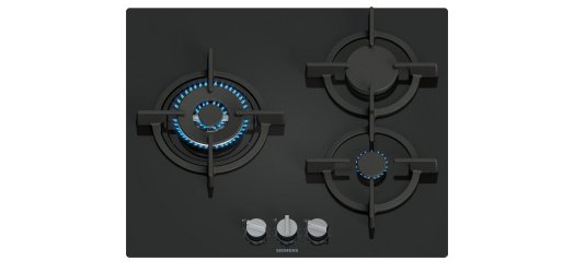 SIEMENS Plaque gaz EP6A6CI10, iQ500, stepFlame, Verre trempé