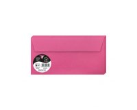 Enveloppe clairefontaine pollen dl 110x220mm 120g coloris rose fuchsia paquet 20 unités