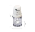 Mini-hachoir 3 en 1 Little Hachoir, blanc