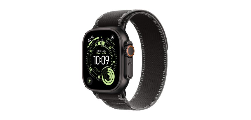 Apple Watch Ultra 3 OLED 49 mm Numérique 422 x 514 pixels Écran tactile 5G Noir Wifi GPS (satellite)