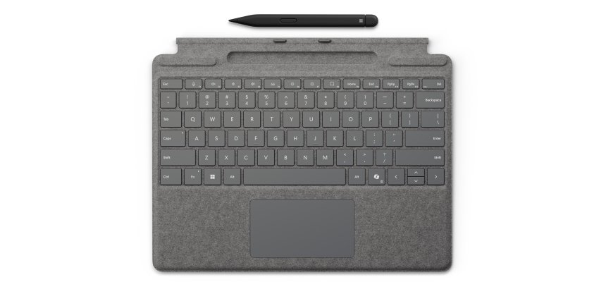 Microsoft 8X8-00175 teclado para móvil QWERTY Español Microsoft Cover port Platino