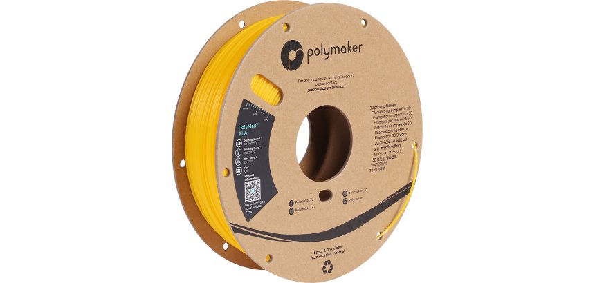 Polymaker PA06007 matériel d'impression 3D Acide polylactique (PLA) Jaune 750 g