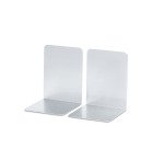Serre-livres maul aluminium coins arrondis 10x10x13cm     coloris argent