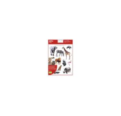 Gommette apli kids les animauxde la savane pochette 12      feuilles