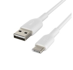 Belkin CAB001BT3MWH câble USB 3 m USB A USB C Blanc