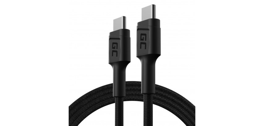 Green Cell KABGC30 cavo USB USB 2.0 1,2 m USB C 0,48 Gbit/s 60 W Nero