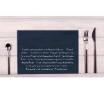 Barquette de 400 sets de table papier gaufré recyclé 80g/m2, Ardoise - Format 30x40cm - Ardoise