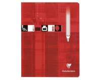 Cahier Dessin piqué 17x22cm 32 pages uni Rouge - Rouge