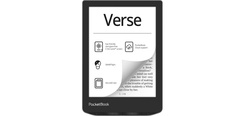 PocketBook Verse lettore e-book 8 GB Wi-Fi Nero, Argento
