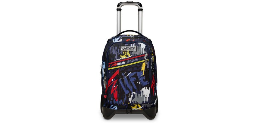 Seven 200102335-550 zaino Zaino scolastico Multicolore Poliestere
