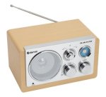 Denver TR-63LW radio Personal Analógica Bamboo, Plata