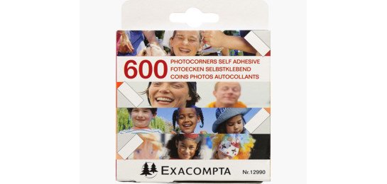 Etuis de 600 coins photos autocollants - Cristal