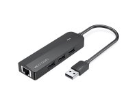 Vention Docking USB 2.0 CHPBB/ 3xUSB/ 1xMicro USB/ 1xRJ45/ Negro