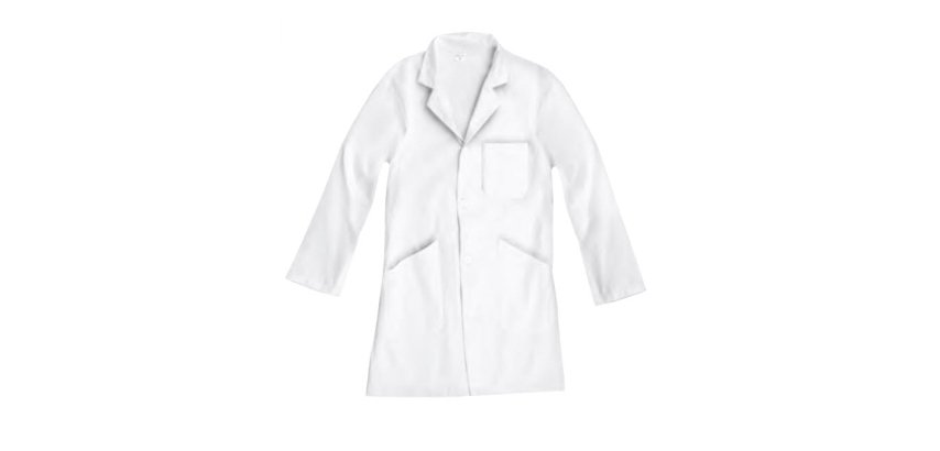 Blouse 100% coton de 190 g/m coloris blanc taille s