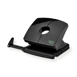 Perforateur bureau B220 éco-responsable avec 64% de plastique recyclé. Capacité 20 feuilles. Noir