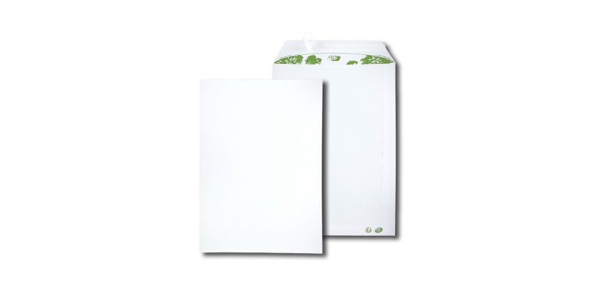 Pochette gpv extra blanche recyclée 90g c4 229x324mm boîte 250 unités